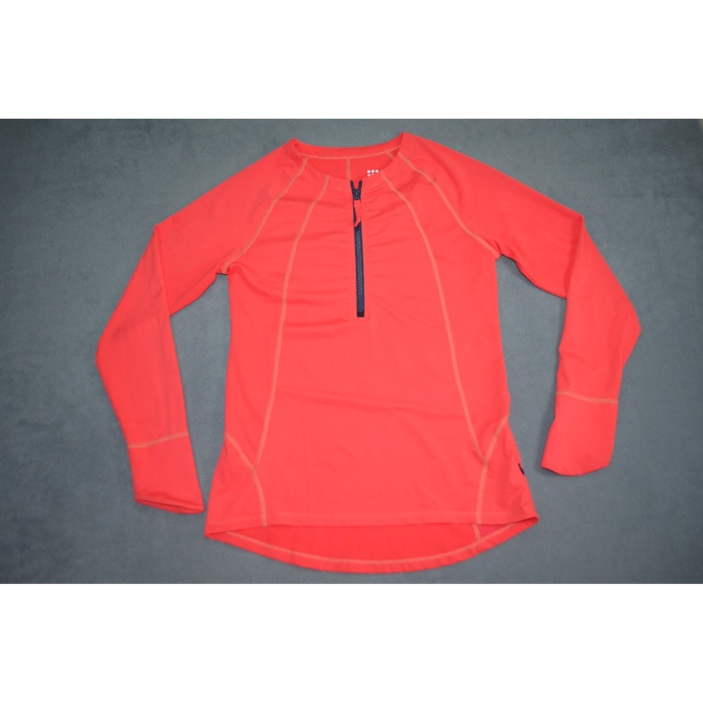 Title‎ Nine Sunbuster 2.0 Full Zip Hoodie Sun Shirt Red Womens S UPF Rash Guard